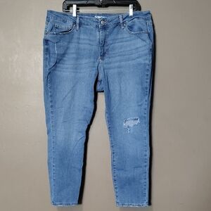 Sonoma Distressed Skinny Jeans Size 18S (Short)